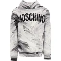 Moschino Hoodie - Optisk White/Grå - - 6 år (116) - Hoodie