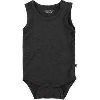 Minymo Body u/ä - Bambu - Mörkgrå - - 50 - Body U/Ä