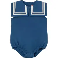 Tiny Cottons Body u/ä - Lin - Light Marinblå m. Ränder - - 12 mån - Body U/Ä