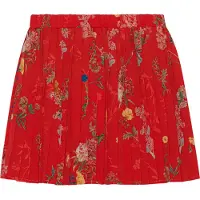 Christina Rohde Kjol - Röd m. Blommor - - 4 år (104) - Kjol