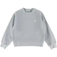 Hummel Sweatshirt - hmlJR Loose - Grå m. Glitter - - 7-8 år (122-128) - Sweatshirt