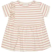 Popirol Klänning - Poanneli Baby Klänning - Striped Vanilla - - 1 år (80) - Klänning
