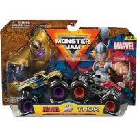 Monster Jam Truck - 1:64 - Marvel - 2-pack - Thanos mot Thor - - One Size - Bil