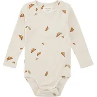 VACVAC Body l/ä - Rib - Kurt - Mini Croissant Love - - 2-3 år (92-98) - Body L/Ä