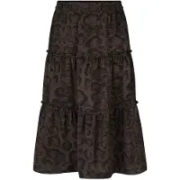 Rosemunde Kjol - Återvunnen Polyester - Smoaked Oak Snake Print - - 14 år (164) - Kjol