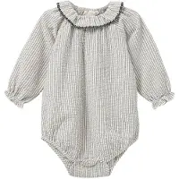 Sofie Schnoor Body l/ä - Black Tunn Stripe - - 3 år (98) - Body L/Ä