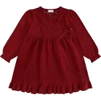 Hust and Claire Klänning - Stickad - HCKarina - Teaberry m. Hålm - - 7 år (122) - Klänning