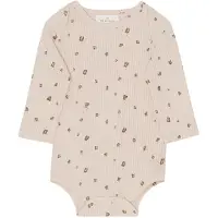 Monsieur Mini Body l/ä - Off White m. Choklad - - 6-9 mån - Body L/Ä