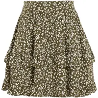 Tommy Hilfiger Kjol - Flower Print - Putting Green - - 6 år (116) - Kjol
