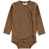 Joha Omlottbody l/ä - Ull - Varm Brun - - 70 - Body L/Ä