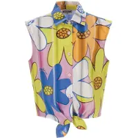 Moschino Skjorta - Rosa/Blå/Gul - - 10 år (140) - Skjorta K/Ä