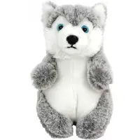 Living Nature Gosedjur - 16x10 cm - Baby Husky - Grå - - One Size - Gosedjur
