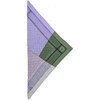 Lala Berlin Halsduk - 162x85 - Triangel Trinity Patchwork - Låg - - One Size - Halsduk