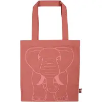 DYR -Cph Shoppingväska - Djursto - Soft Rosa m. Elefant - - One Size - Väska