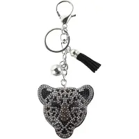 By Stær Nyckelring - Leopard - Grå - - One Size - Nyckelring