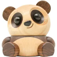 FableWood Panda - Pom Pom - 6 cm - Natur - - One Size - Dekoration