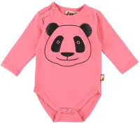 DYR -Cph Body l/ä - Dyrquack - Mode Rosa Panda - - 3 mån - Body L/Ä