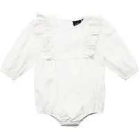 Sofie Schnoor Body l/ä - Antique White m. Volanger - - 1½ år (86) - Body L/Ä