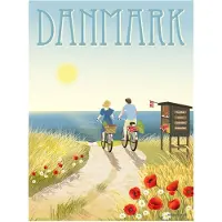ViSSEVASSE Affisch - 30x40 cm - Danmark - Sommarliv - - One Size - Affisch