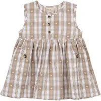Petit Piao Klänning - Off White Heart - - 3 år (98) - Klänning