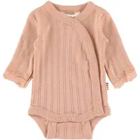 Joha Omlottbody l/ä - Ull/Silke - Persikan - - 40 - Body L/Ä