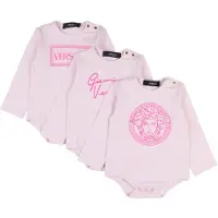 Versace Gåvoset - Bodies l/ä - 3-pack - Rosa - - 0-3 mån - Body L/Ä