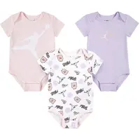Jordan Body k/ä - 3-pack - Jumpman-flyg - Rosa Tvätta - - 6 mån - Body K/Ä