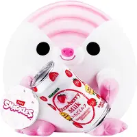 Snackles Gosedjur - 20 cm - Bältdjur Lucy m. Strawberry Mjölk - - One Size - Gosedjur