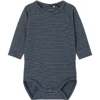 Name it Body l/ä - NbmOllie - Bläckhorn - - 50 - Body L/Ä