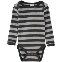 Smallstuff Body l/ä - Randig - Grey/antracit - - 56 - Body L/Ä