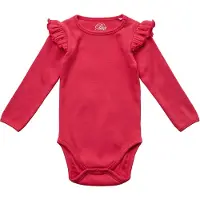 Sofie Schnoor Body l/ä - Dicte - Berry Röd - - 74 - Body L/Ä