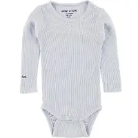 Mini A Ture Body l/ä - Ellis - Ljusblå - - 50 - Body L/Ä