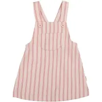 Joha Klänning - Pinafore - Rosa m. Ränder - - 80 - Klänning