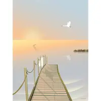 ViSSEVASSE Affisch - 50x70 cm - Bathing Bridge - - One Size - Affisch