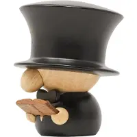 FableWood H.C. Andersen - 8 cm - Natur/Svart - - One Size - Dekoration