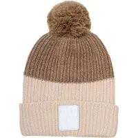 Minymo Mössa m. Fleece - Ull/Akryl - Ren m. Pom-Pom - - 50 cm - Mössa