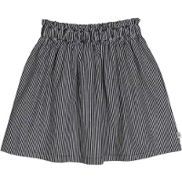 Müsli Kjol - Poplin Stripe - Balsam Cream/Natt Blue - - 4 år (104) - Kjol