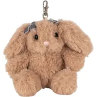 Konges Sløjd Väskhänge - 10 cm - Brown Bunny - - One Size - Nyckelring