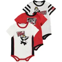 Dolce&Gabbana Bodies k/ä - 3-pack - Vit/Röd m. Panda - - 12-18 mån - Body K/Ä