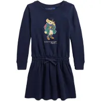 Ralph Lauren Sweatklänning - Marinblå m. Gosedjur - - 3 år (98) - Klänning