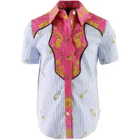 Versace Skjorta - Ljusblå/Rosa - - 5 år (110) - Skjorta K/Ä