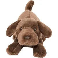 Living Nature Gosedjur - 25x15 cm - Labrador Lekfull Valp - Brun - - One Size - Gosedjur