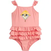 Mini Rodini Baddräkt - Uggla - Rosa - - 2-3 år (92-98) - Badkläder