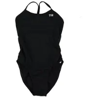 Tyr Baddräkt - Solid Durafast Cutoutfit - Svart - - 128 - Badkläder