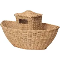 Ferm Living Förvaringskorg - Braided Ark - 60x41x30 cm - Natura - - One Size - Förvaring