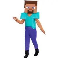 Minecraft Maskeradkläder - Minecraft - Steve Fancy - - 3-4 år (98-104) - Maskeradkläder