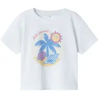 Name it T-shirt - NmfJassa - Lucent White - - 2 år (92) - T-shirt