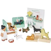 Tender Leaf Toys Träleksaker - Hundtrimningssalong Till Dockhus - - One Size - Docktillbehör