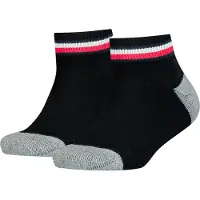 Tommy Hilfiger Strumpor - 2-pack - Svart m. Grå - - 39/42 - Strumpor