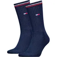 Tommy Hilfiger Strumpor - Flagga - 2-pack - Dark Marinblå - - 43/46 - Strumpor